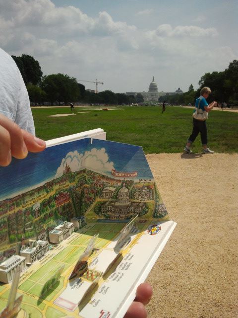 The Smithsonian's pop up map helped us find the Capital building ;)