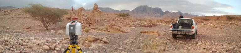 Vid Petrovic imaging the Faynan aqueduct system. 