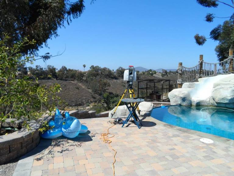 Training continued with the Scanstation 2 in the backyard at Asgard.