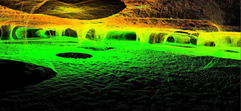 Interior Screenshot of Umm al-Amad's interior. With the lighting conditions, no corresponding photography could be taken to give the scan true color values. 