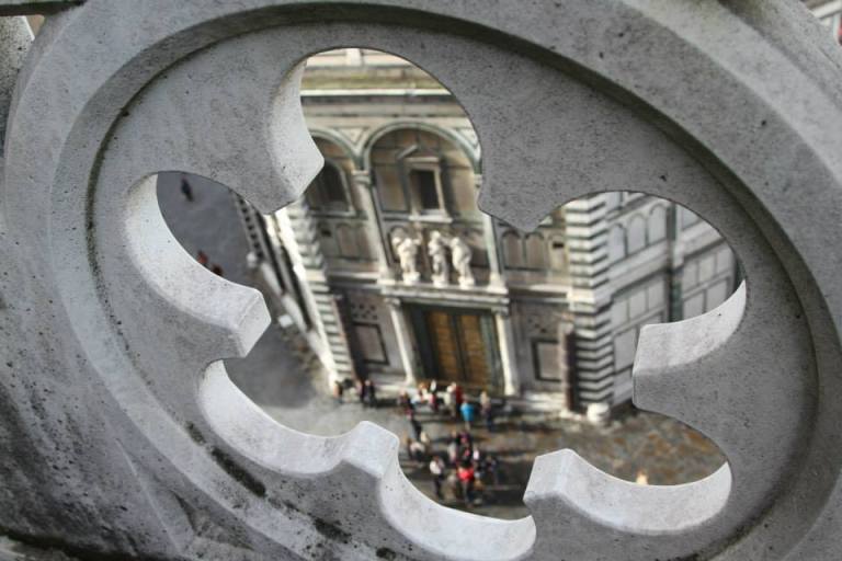 The Baptistery from the roof of the Duomo Cathedral, Florence
