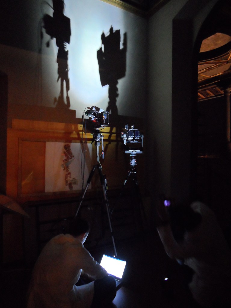 On-going Thermography of the outer walls of the Room of the Elements. 